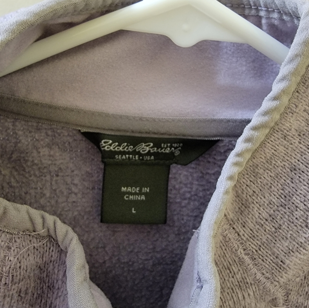 Eddie Bauer zip up, light weight coat.